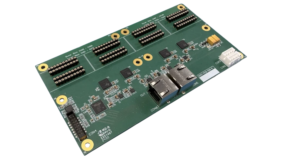Sensor Detection custom detector board for 2.5 mm pitch sensors