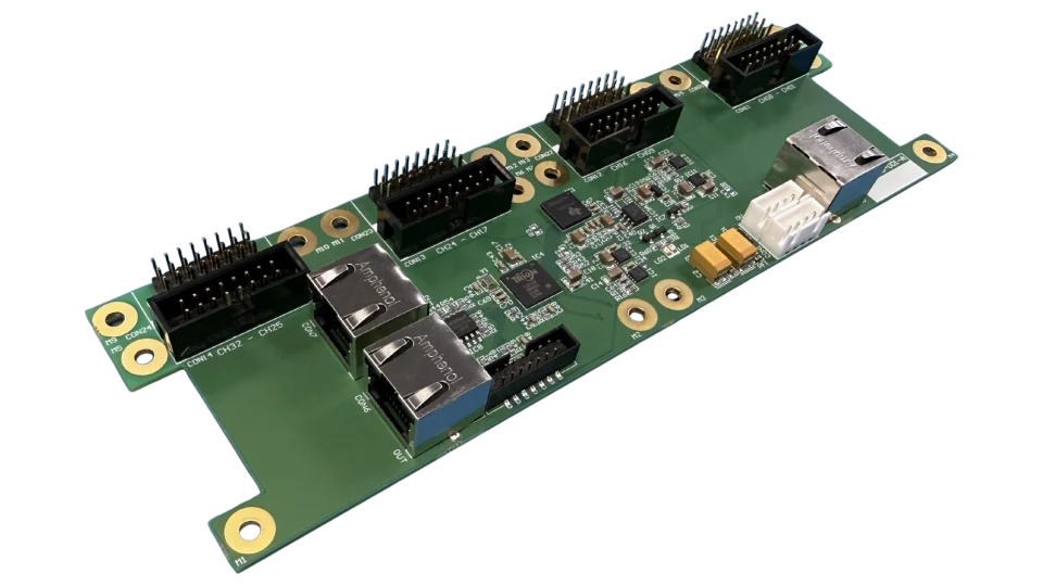 Sensor Detection custom detector board for 6.0 mm pitch sensors